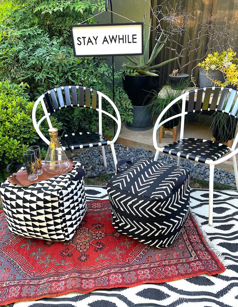 How to Make - Bean Bag Patio Poufs