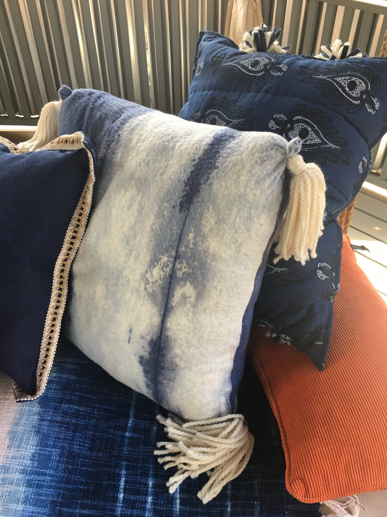 Shibori Batting Pillows - DIY