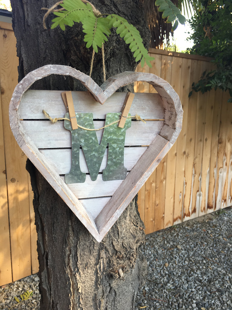DIY Farmhouse Monogram Sign