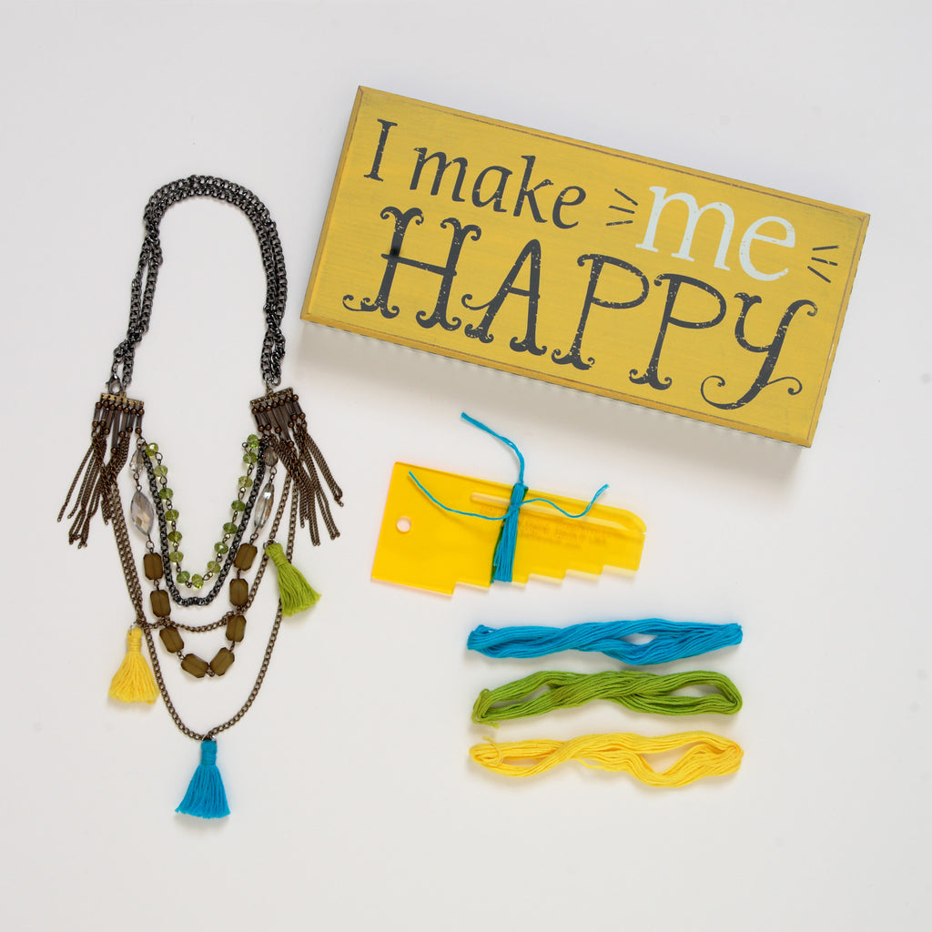 DIY Tassels - "I Make Me HAPPY"